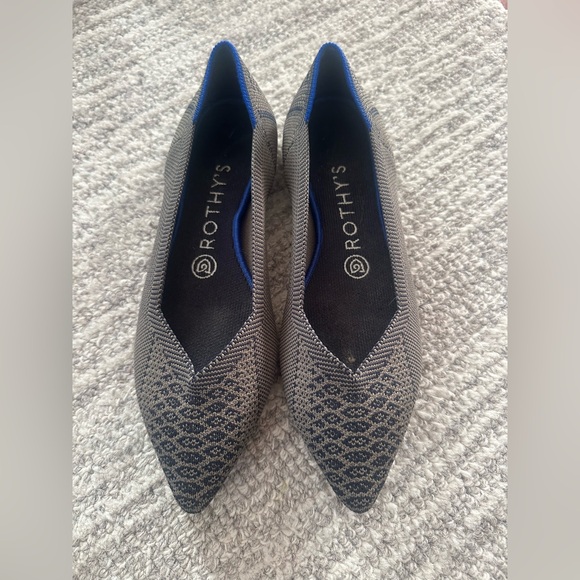 RARE Rothy’s The Point Walnut Python Women’s Size 7.5 - Picture 2 of 7